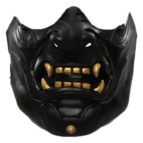 VeeGet Ghost of Tsushima Latex Face Cover Halloween Cosplay Accessories