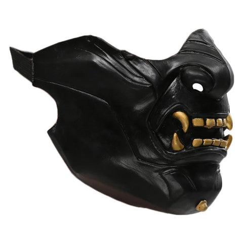 VeeGet Ghost of Tsushima Latex Face Cover Halloween Cosplay Accessories