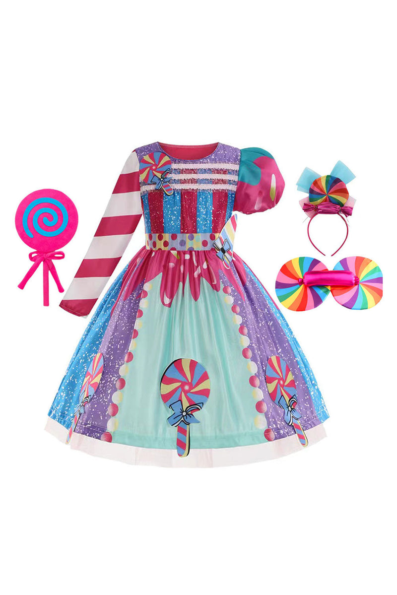 VeeGet Candy Princess Dress Cosplay Costume Outfits Fantasia Halloween Carnival Party Disguise Suit