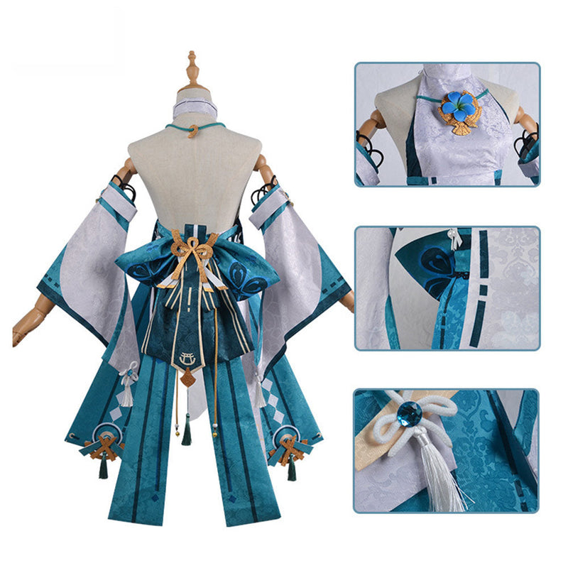 VeeGet Genshin Impact Xiao Cosplay Costume Costume Outfits for Halloween Carnival Party Suit