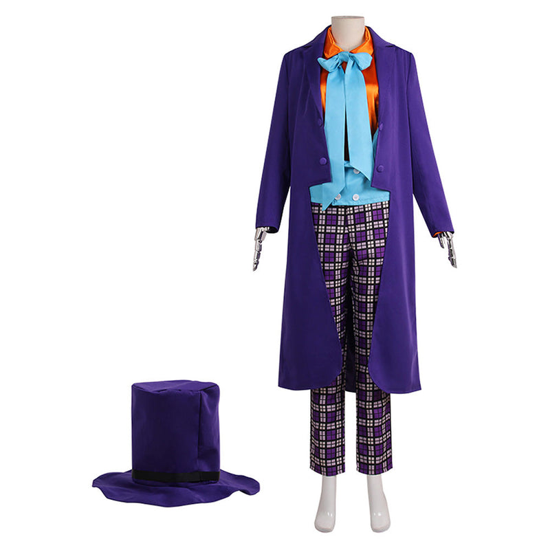 SeeCospaly Batman 1989 the joker Jack Nelson Joker Purple Suit Hat Cosplay Costume