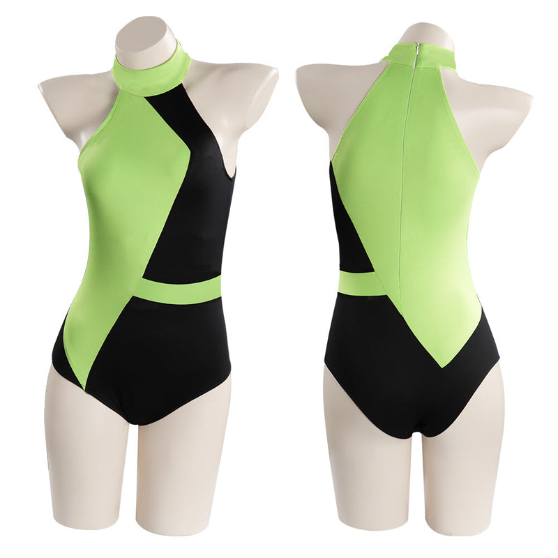 SeeCosplay Kim Possible Shego Adult Swimwear Outfits Halloween Carnival Suit Cosplay Costume