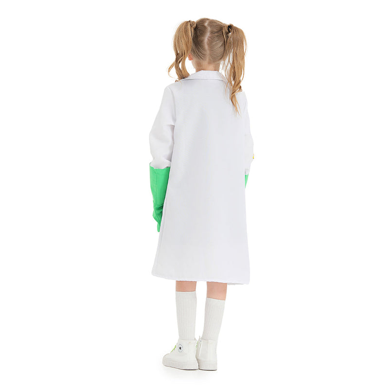 VeeGet Scientists Geek  Cosplay Costume Outfits Halloween Carnival Suit For Kids GirlKidsCostume