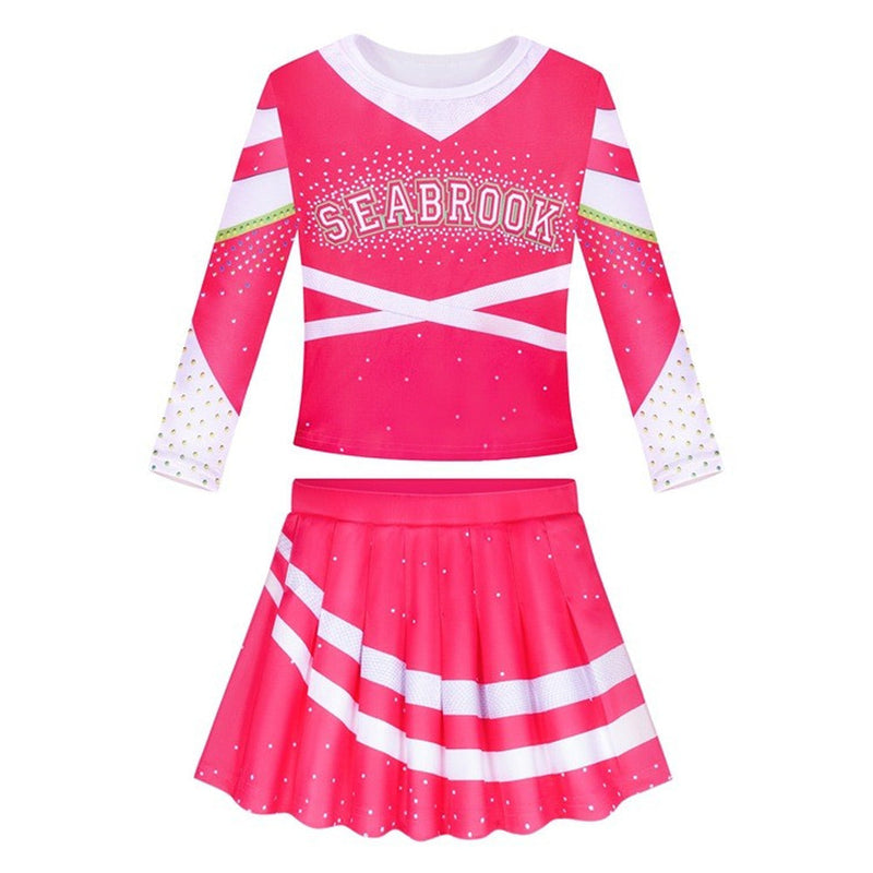 VeeGet Kids Girls Z-O-M-B-I-E-S ZOMBIES 3 Addison Cosplay Dress Halloween Carnival Costume Dress Up GirlKidsCostume