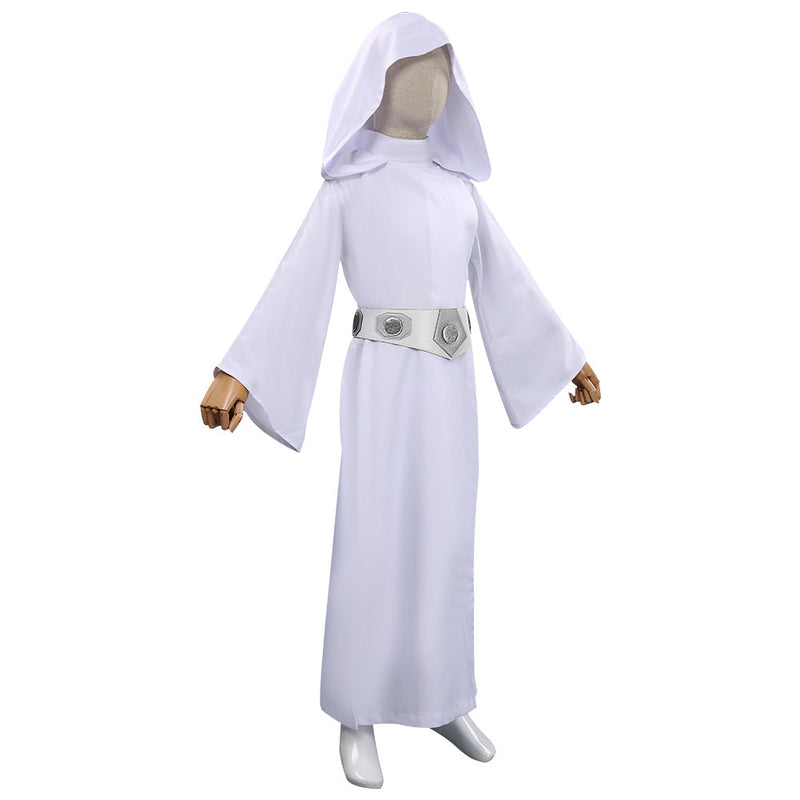 VeeGet VeeGet Star Wars Leia Princess Kids Children Halloween Carnival Suit Cosplay Costume