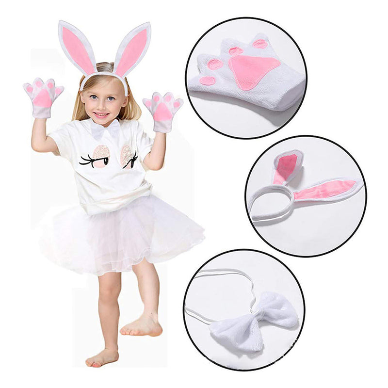 VeeGet Easter Rabbit Kids Girls Cosplay Tutu Dress Outfits Halloween Carnival Suit GirlKidsCostume