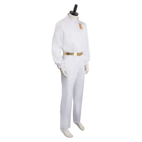 Movie BarB Pink Style Ken White Men Outfits Halloween Carnival Cosplay Costume BarBStyle