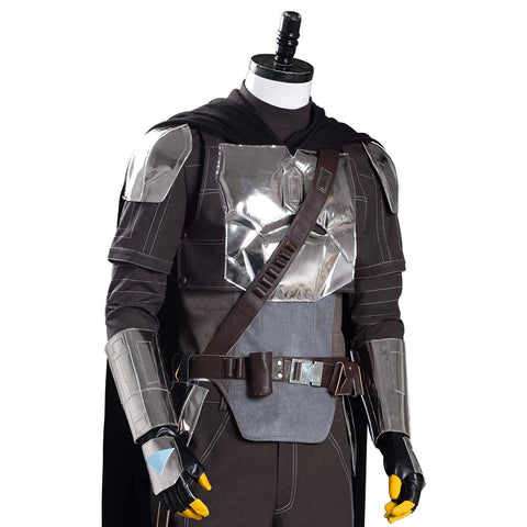 VeeGet The Mandalorian S2 Beskar Armor Coat Uniform Outfits Halloween Carnival Suit Cosplay Costume