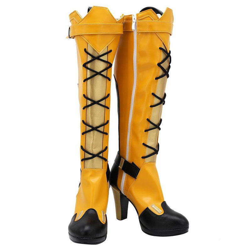 VeeGet Overwatch OW Ashe Boots Halloween Costumes Accessory Cosplay Shoes