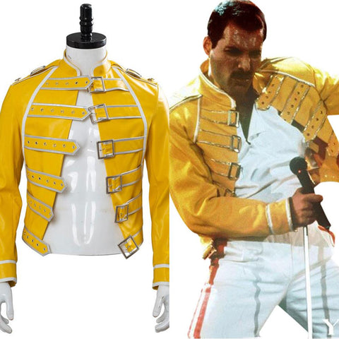 VeeGet VeeGet Queen Freddie Mercury Comic-con Party Cosplay Costume Coat