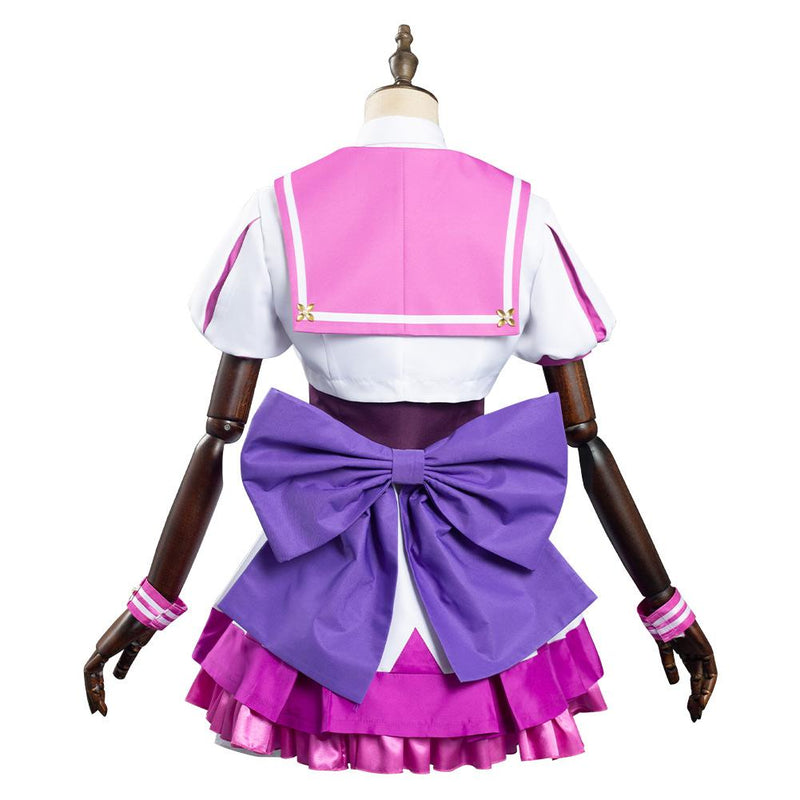 VeeGet Pretty Derby Special Week School Uniform Dress Outfits Halloween Carnival Suit Cosplay Costume