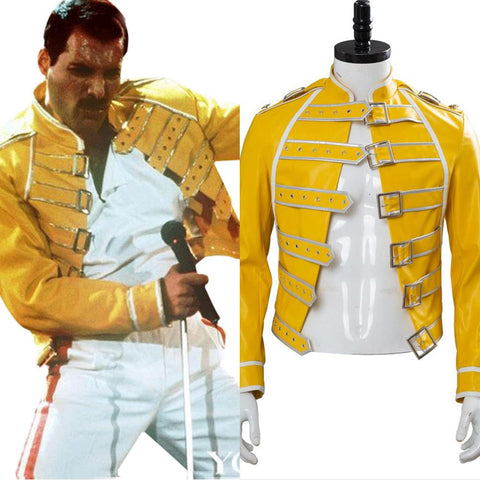 VeeGet VeeGet Queen Freddie Mercury Comic-con Party Cosplay Costume Coat