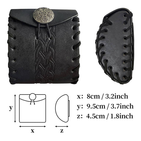 3D Print Mini Bag Shoulder Bag Rucksack for Men Women Medieval Viking style Bag retro COSPLAY props