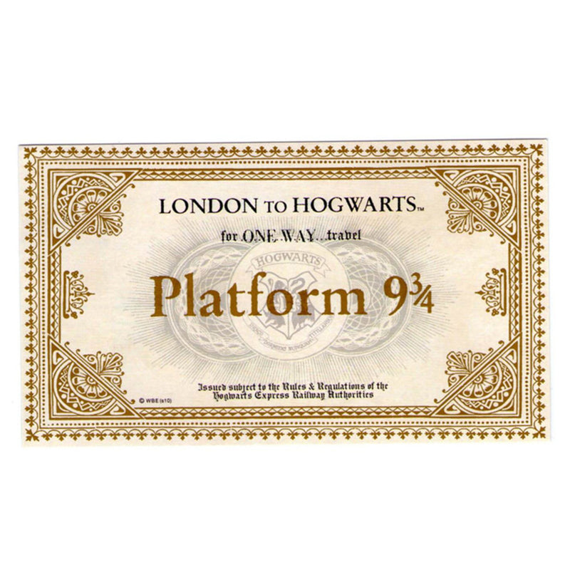 Oakamy 10 Platform ticket 9 3 / 4 train ticket Platform express ticket Platform 9 3 / 4 ticket 10 magic School ticket Magicobus accessories ticket