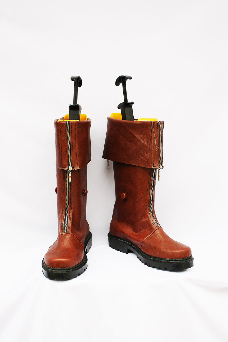 VeeGet VeeGet Final Fantasy 7 Cloud Cosplay Boots Brown