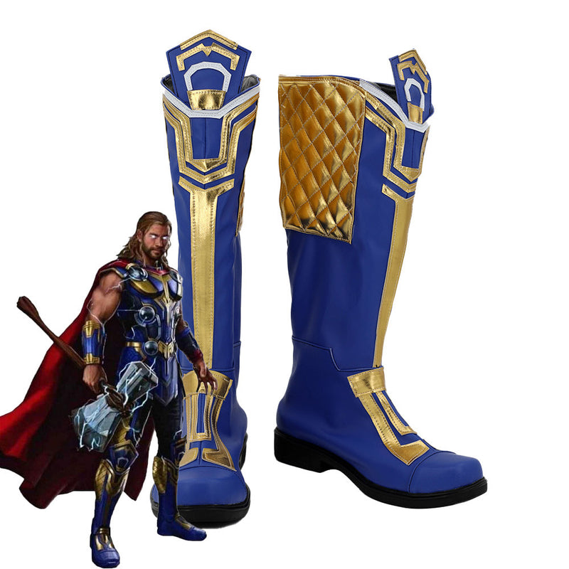 VeeGet Thor: Love and Thunder (2022) Thor Cosplay Shoes Boots Halloween Costumes Accessory Custom Made