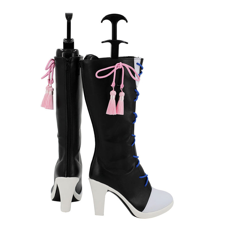 VeeGet Genshin Impact Kamisato Ayaka Cosplay Shoes Boots Halloween Costumes Accessory Custom Made