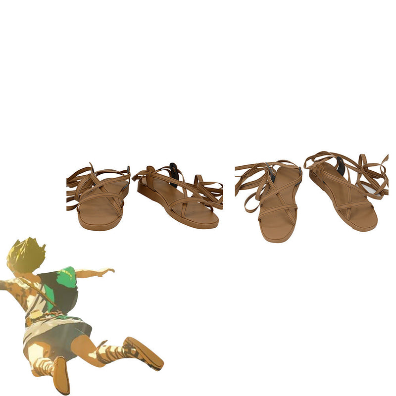 VeeGet The Legend of Zelda: Breath of the Wild Cosplay Shoes Boots Halloween Costumes Accessory Custom Made