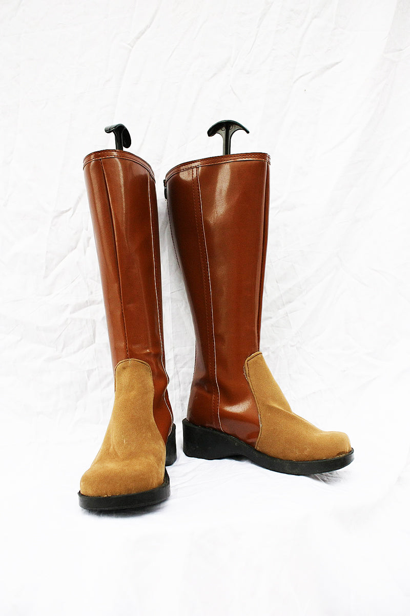 VeeGet VeeGet Final Fantasy 7 Aerith Cosplay Boots Brown