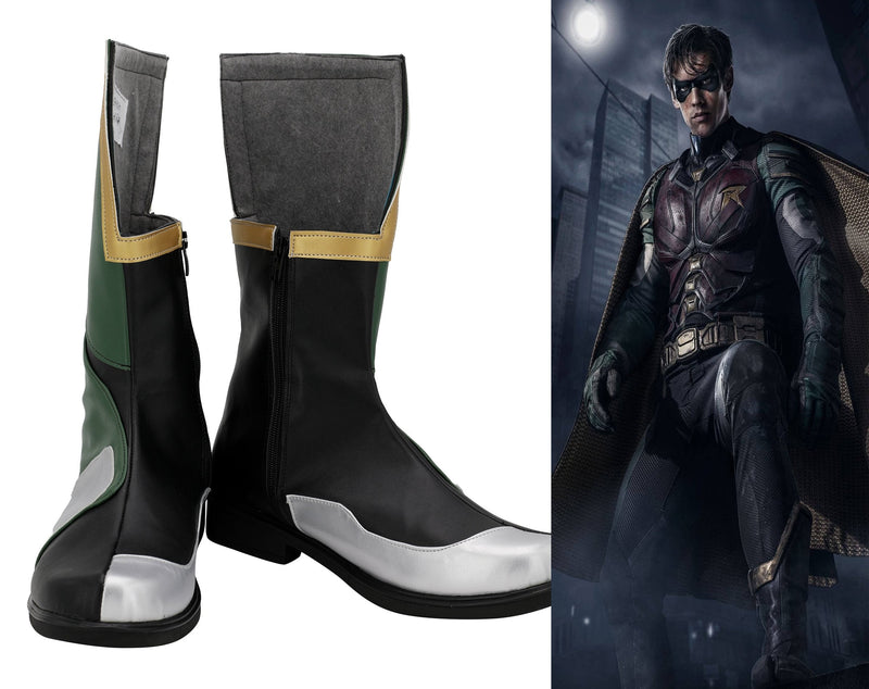 SeeCosplay DC Comic Batman Boy Wonder Robin Cosplay Shoes