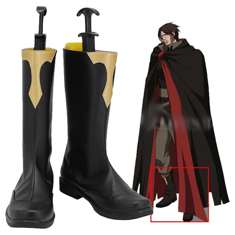 VeeGet Castlevania Season 3 Trevor Belmont Boots Halloween Costumes Accessory Custom Made Cosplay Shoes