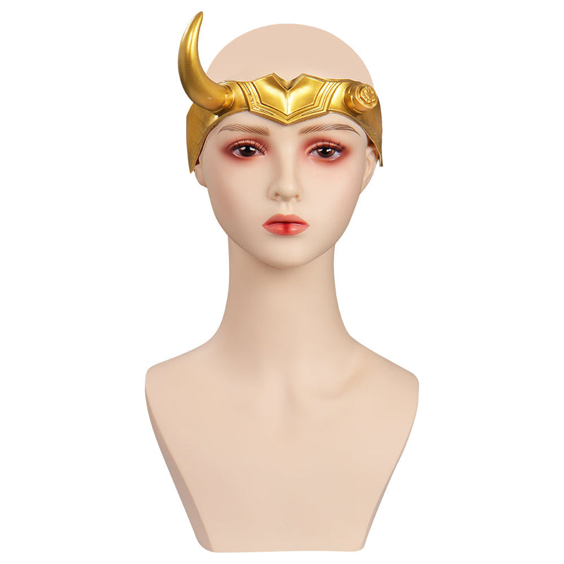 VeeGet Lady Loki Sylvie Mask Cosplay Latex Masks Helmet Masquerade Halloween Party Costume Props