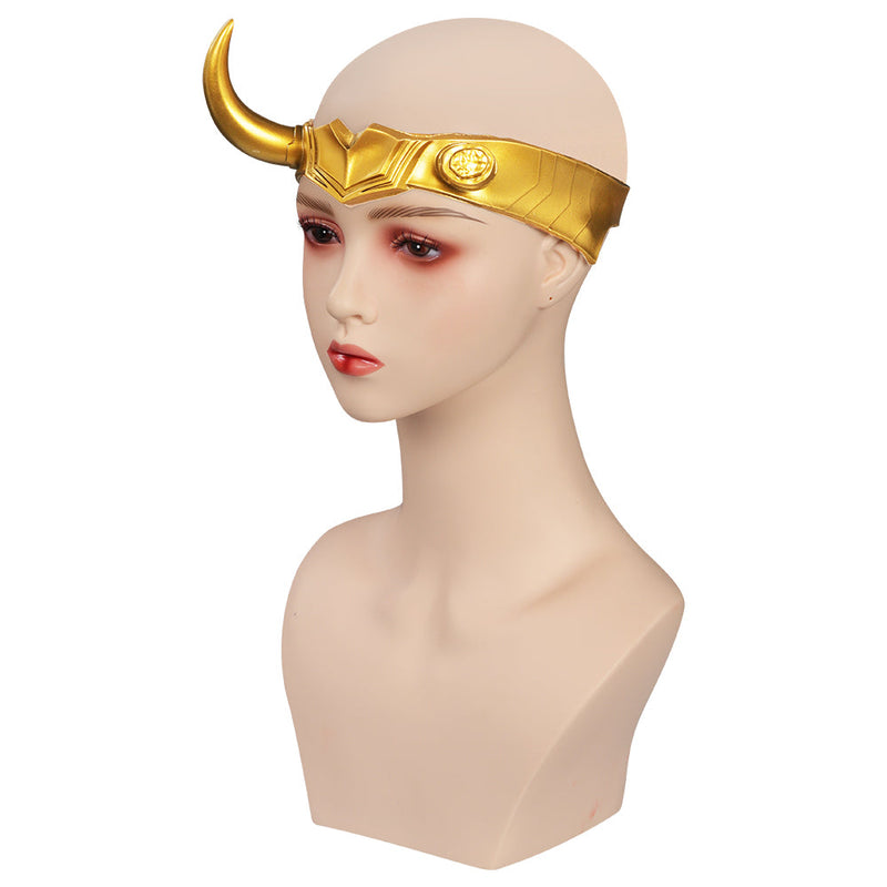 VeeGet Lady Loki Sylvie Mask Cosplay Latex Masks Helmet Masquerade Halloween Party Costume Props