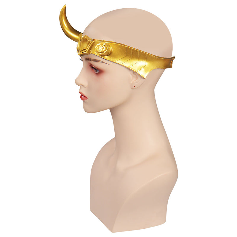 VeeGet Lady Loki Sylvie Mask Cosplay Latex Masks Helmet Masquerade Halloween Party Costume Props