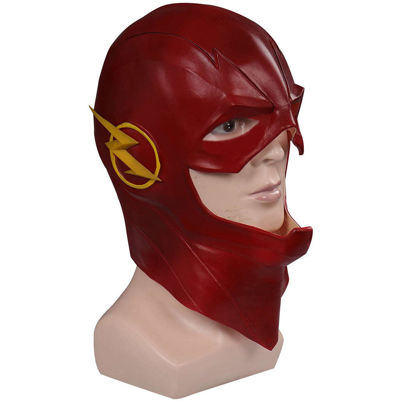 SeeCoplay The Flash Barry Allen Mask Cosplay Latex Masks Helmet Masquerade for Halloween Party Costume Props