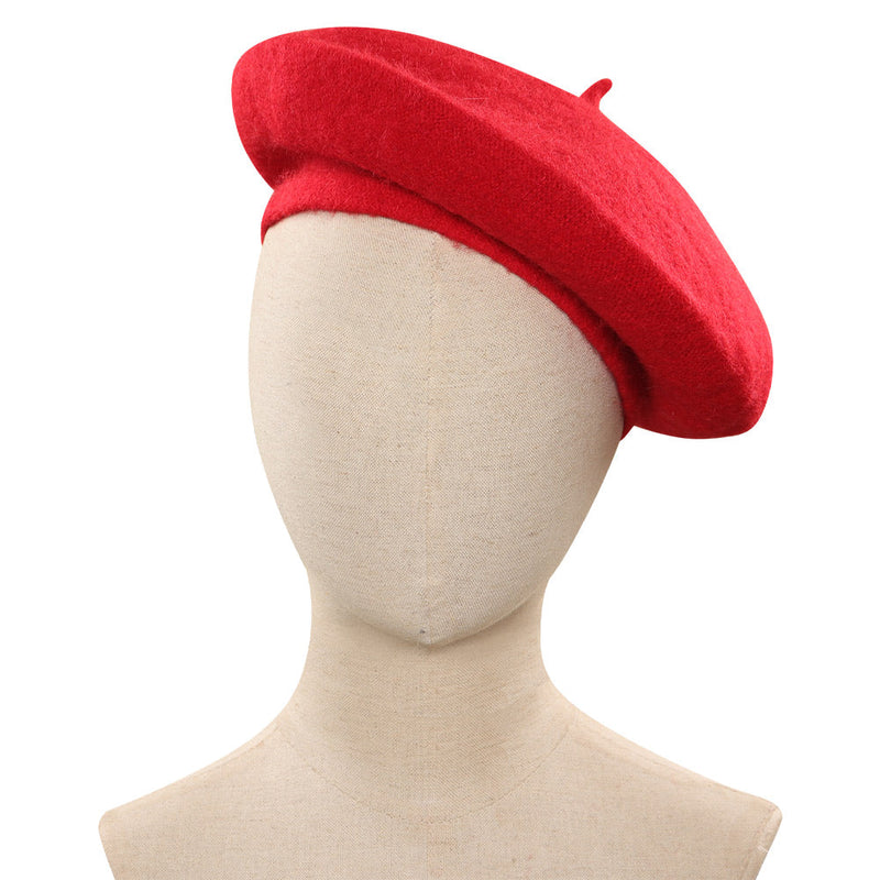 VeeGet Adult Roald Dahls Matilda the Musical Hortensia Cosplay Red Hat Cap Costume Accessories Halloween Carnival Party Prop