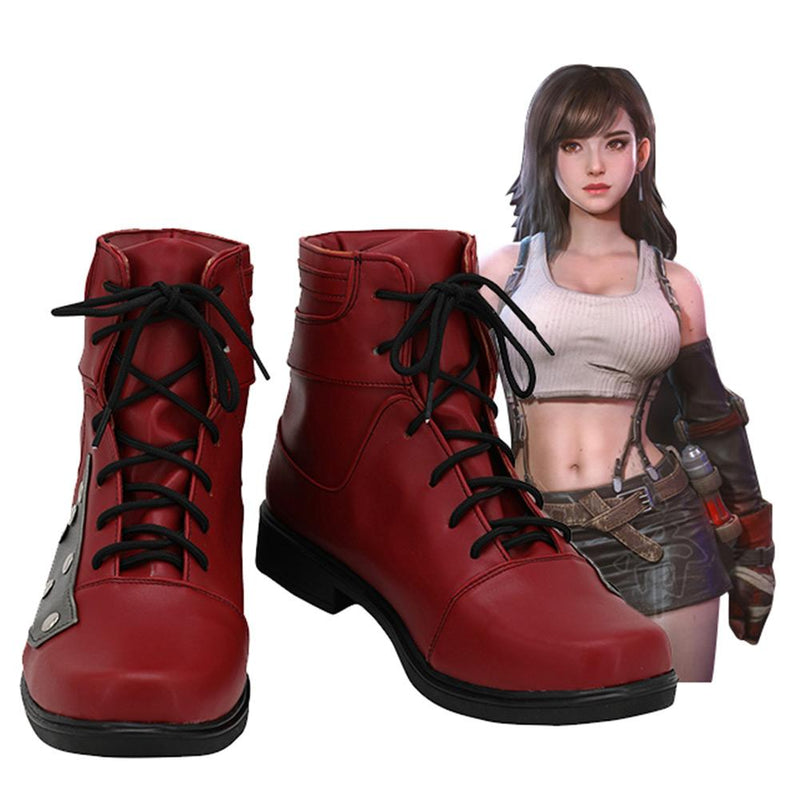 VeeGet Final Fantasy VII 7 Remake Tifa Lockhart Cosplay Shoes