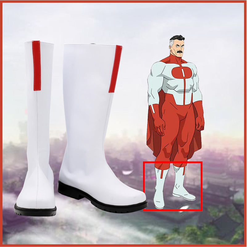 VeeGet Invincible Omni-Man Boots Halloween Costumes Accessory Custom Made Cosplay Shoes