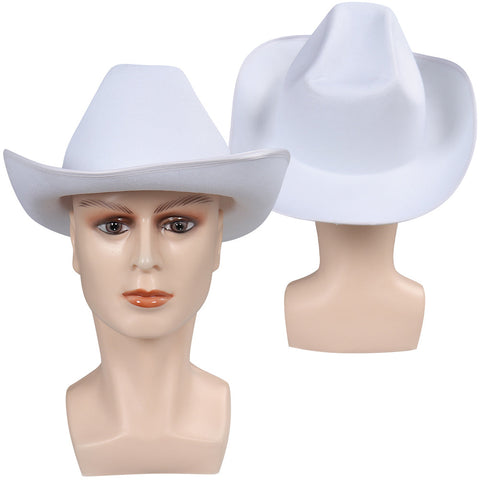 BarB Pink Style Movie Ken Cowboy White Hat Cap Halloween Cosplay Accessories BarBStyle