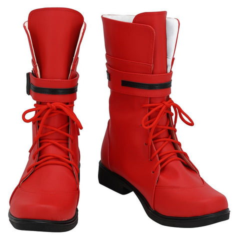 VeeGet Game Final Fantasy VII Remake Cosplay Tifa Lockhart Boots Shoes Costume Prop Halloween Carnival Party Shoes Custom Made