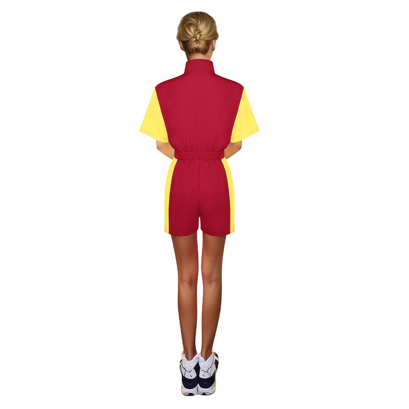 80s 90s Track Suits Set Cosplay Costume Outfits Halloween Carnival Suit Women's One Piece Set Colored sportswear