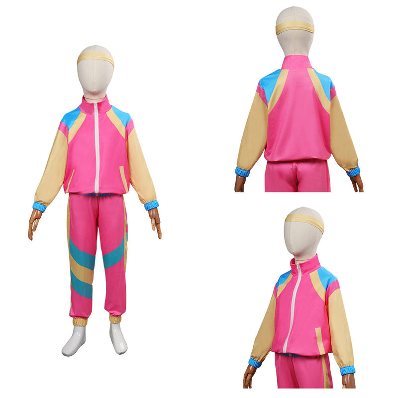 80s Height of Fashion Shell Suit Costume Retro dance sportswear Kids Children Cosplay Costume Outfits Halloween Carnival Suit