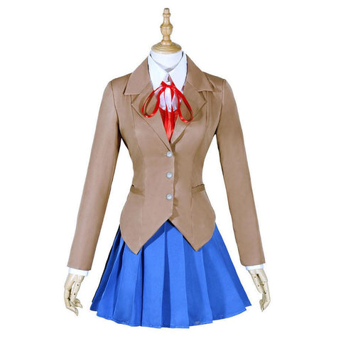 VeeGet Doki Doki Literature Club Monika Outfits Halloween Carnival Suit Cosplay Costume