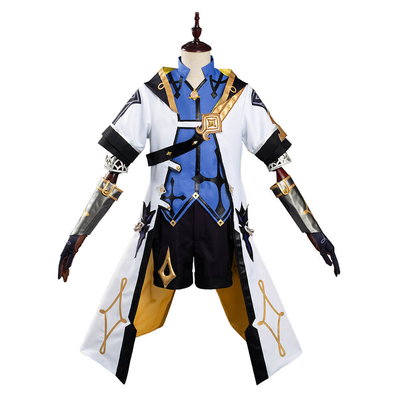 VeeGet Game Genshin Impact Albedo Costume Outfits for Halloween Carnival Cosplay Costume