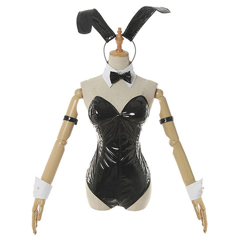 VeeGet Rascal Does Not Dream of Bunny Girl Senpai-Sakurajima Mai Bunny Girl Jumpsuit Outfits Halloween Carnival Suit Cosplay Costume