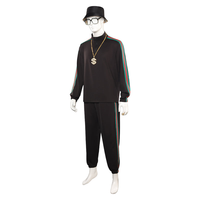 90s Tracksuit Clothing old school hip hop Cosplay Costume Outfits Halloween Carnival Suit 80s Costumes