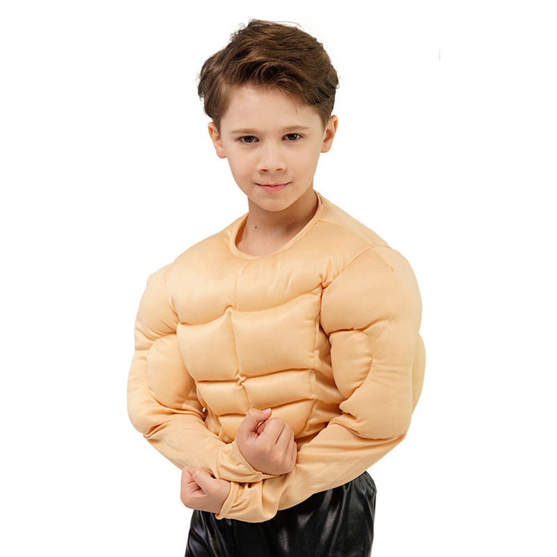 VeeGet Kids Boys Muscle Cosplay T-shirt Halloween Carnival Party Disguise Suit BoysKidsCostume