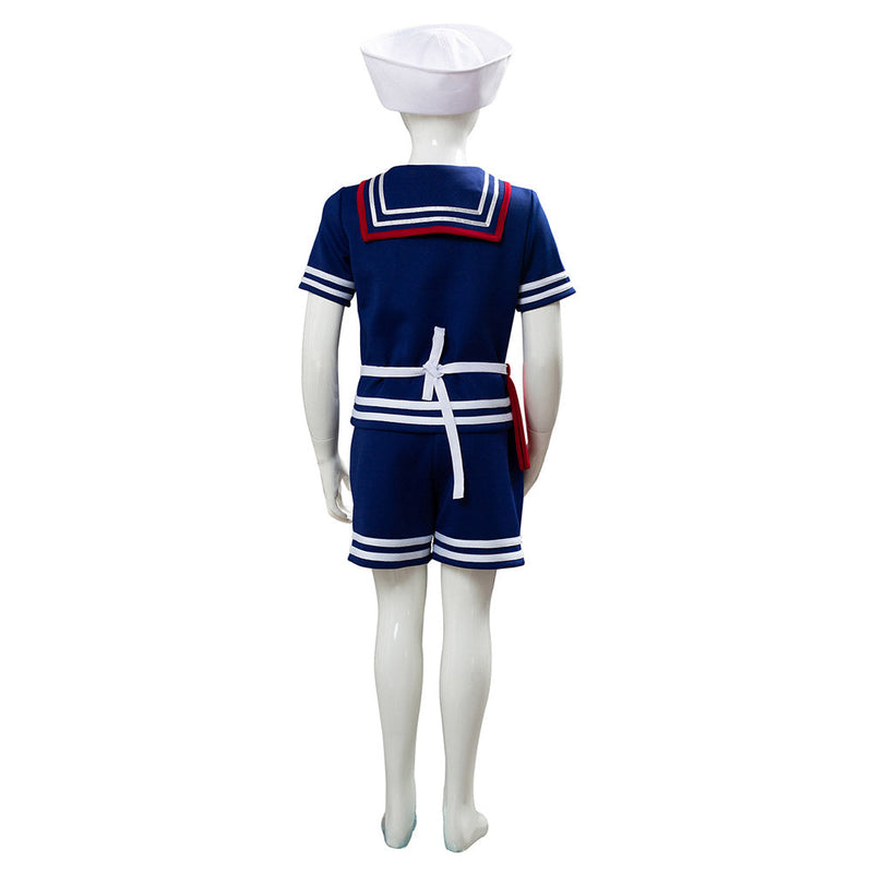 VeeGet VeeGet Stranger Things 3 Scoops Ahoy Steve Harrington Kids Children Uniform Cosplay Costume  TV