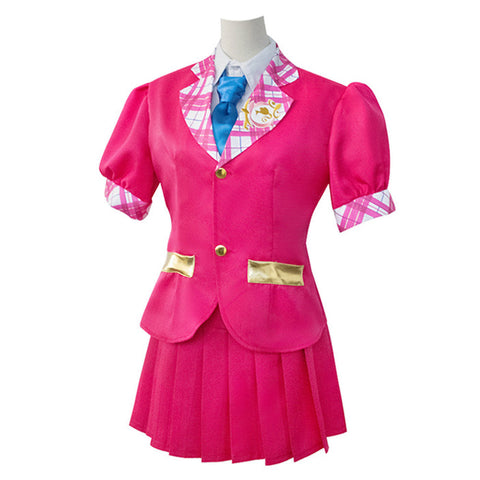 2023 BarB Pink Style Movie Sophia Pink Uniform Outfits Halloween Carnival Cosplay Costume BarBStyle