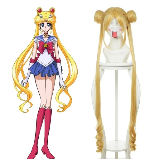 VeeGet VeeGet Sailor Moon Tsukino Usagi Cosplay Wig