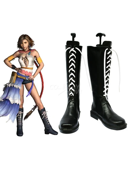 VeeGet VeeGet Final Fantasy X2 Yuna Cosplay Boots Custom Made