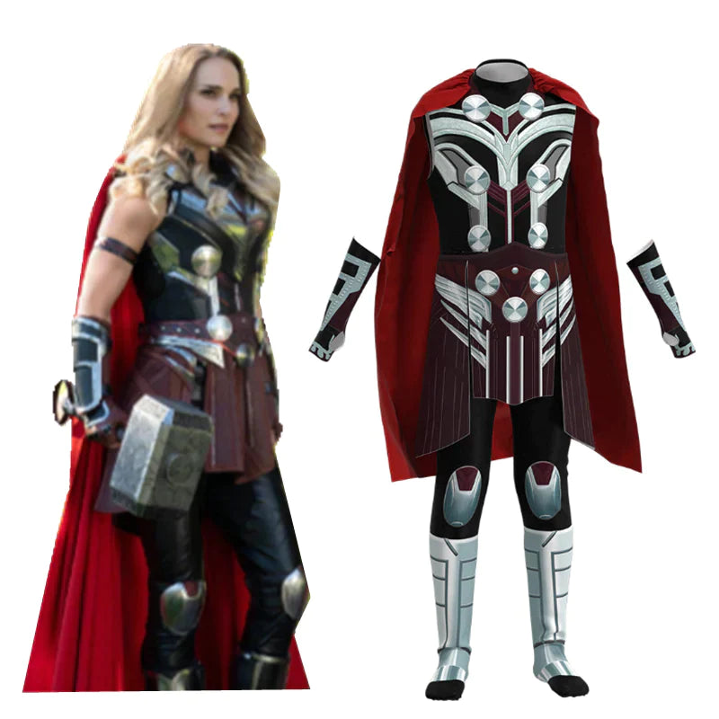 VeeGet Kids Children Thor: Love and Thunder Jane Foster Cosplay Costume Jumpsuit Costumes