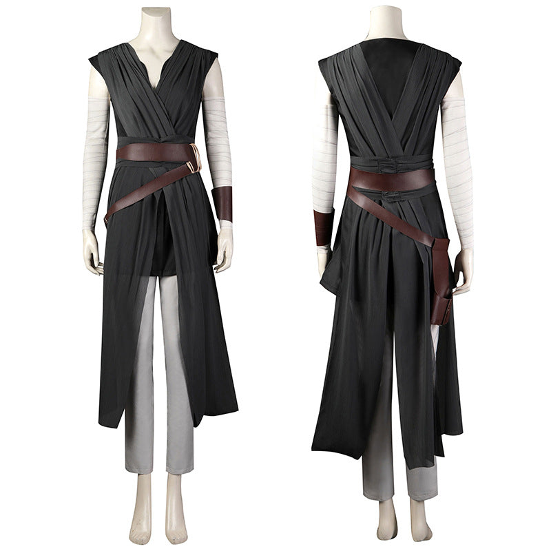 VeeGet Star Wars Cosplay Jedi warrior Rey Costume Halloween Suit SWCostume