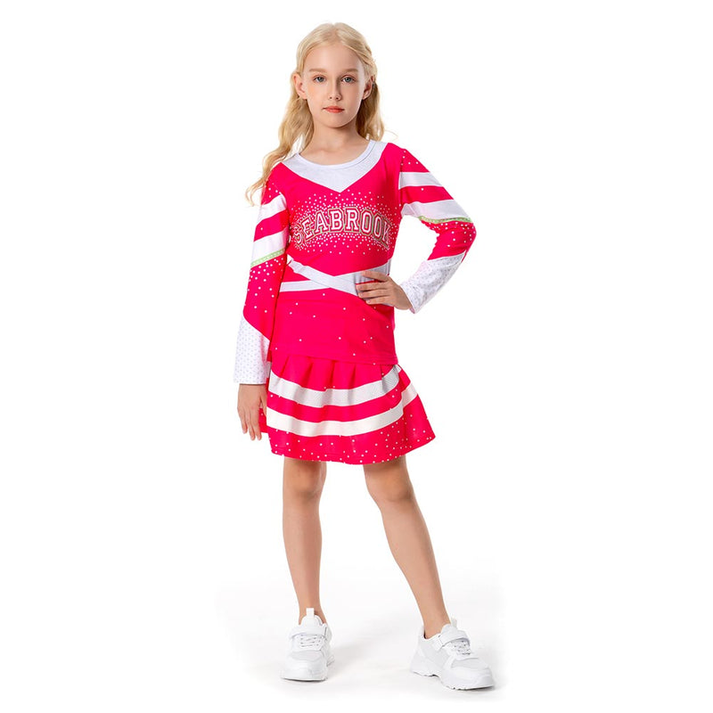 VeeGet Kids Girls Z-O-M-B-I-E-S ZOMBIES 3 Addison Cosplay Dress Halloween Carnival Costume Dress Up GirlKidsCostume