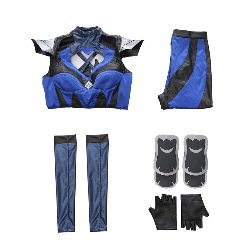 SeeCosplay Mortal Kombat 11 Kitana Costume for Halloween Carnival Suit Cospaly Costume