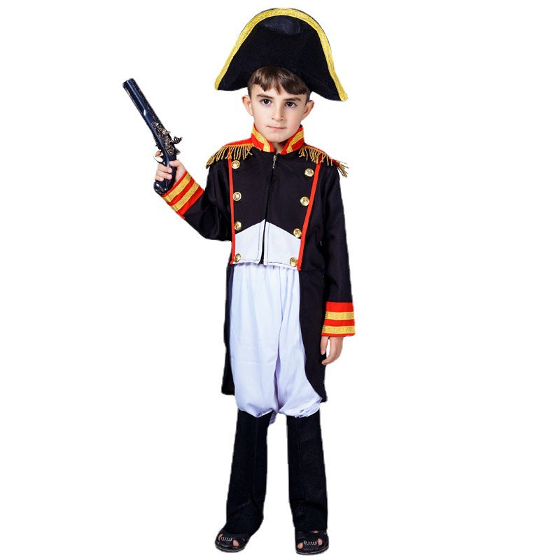 VeeGet Napoleon 2023 Kids Boys Cosplay Costume Carnival Halloween Suit